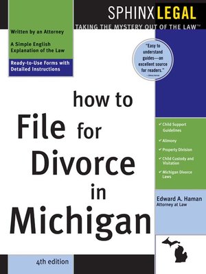 cover image of How to File for Divorce in Michigan, 4e